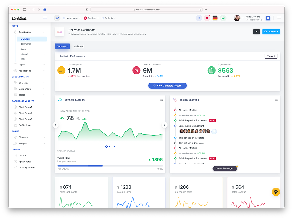 Bootstrap 5 admin template